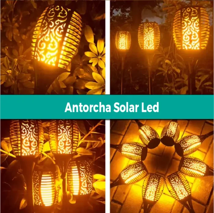 Estaca Solar Antorcha 12 Leds X 2 Unidades - Imagen 9