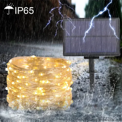 Guirnalda Solar Tira de 7 Metros con 50 Leds