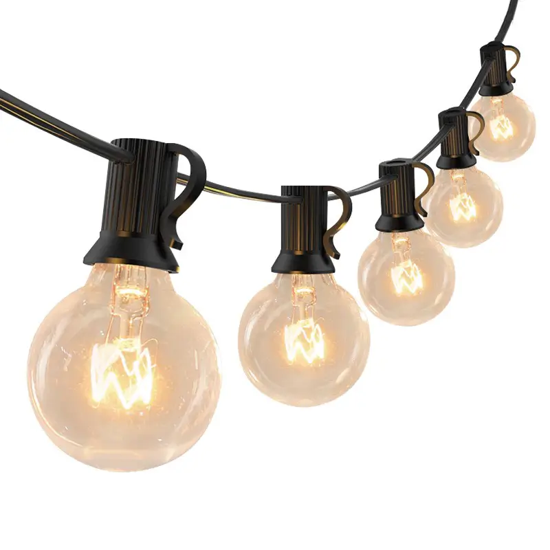 Guirnalda Solar de 9 metros con 15 focos Led