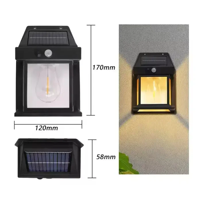 Aplique Solar de Pared 1 Foco x 2 Unidades - Imagen 2