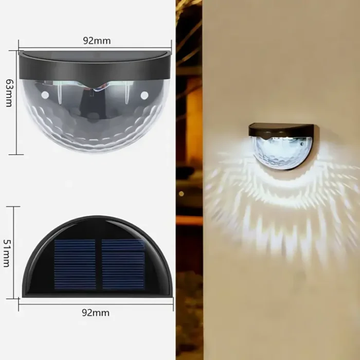 Aplique Solar de Pared Media Esfera x 2 Unidades - Imagen 7