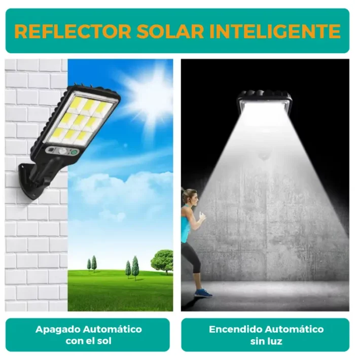 Reflector Solar LED Exterior Potente con Control Remoto - Pack x2 - Imagen 6