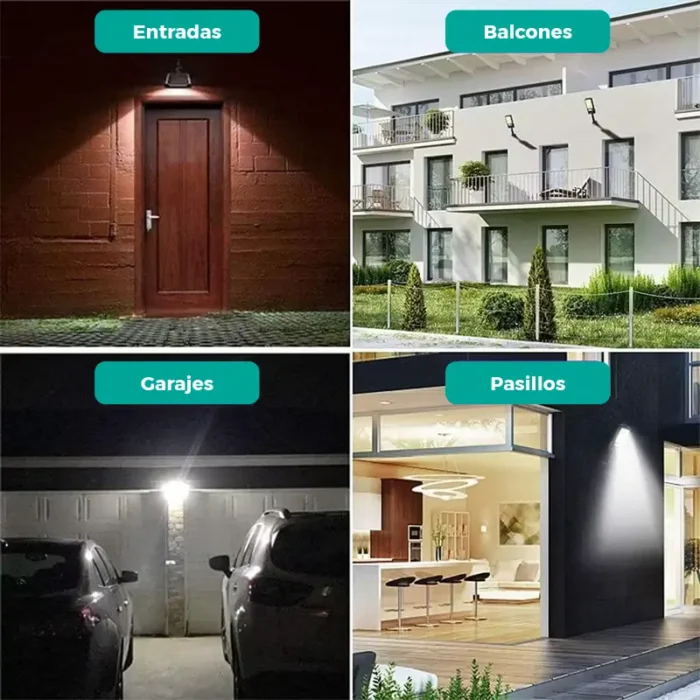Reflector Solar LED Exterior Potente con Control Remoto - Pack x2 - Imagen 4