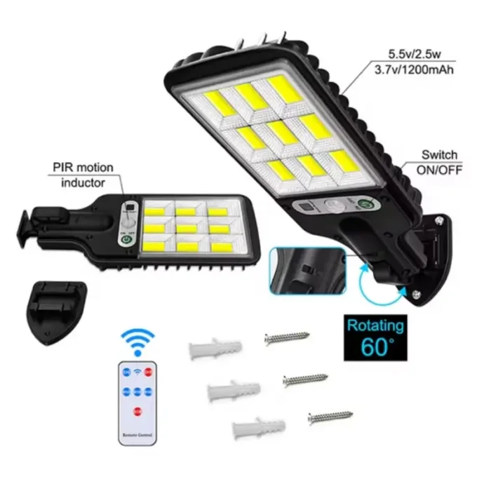 Reflector Solar LED Exterior Potente con Control Remoto - Pack x2 - Imagen 8