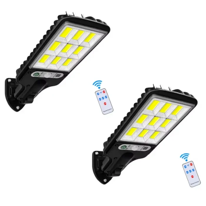 Reflector Solar LED Exterior Potente con Control Remoto - Pack x2