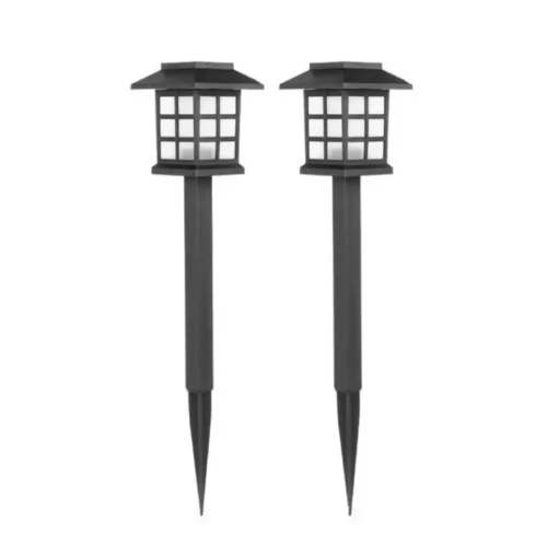 Farol Solar Tipo Estaca Estilo Oriental para Jardín (Set x2)