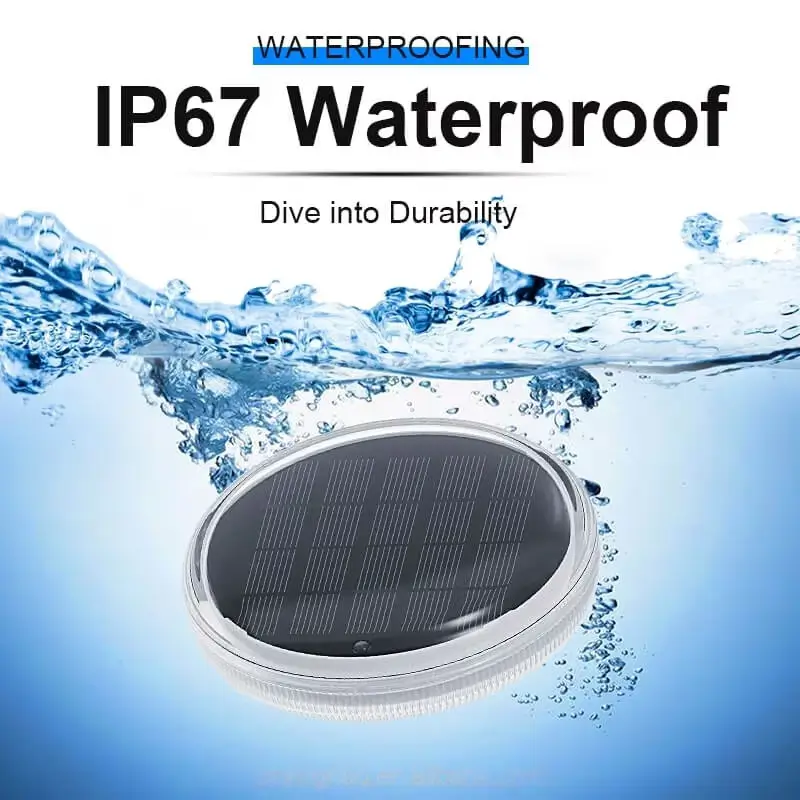 Lámpara Solar Flotante para Pileta - Luces RGB Multicolor con Control Remoto - Imagen 6