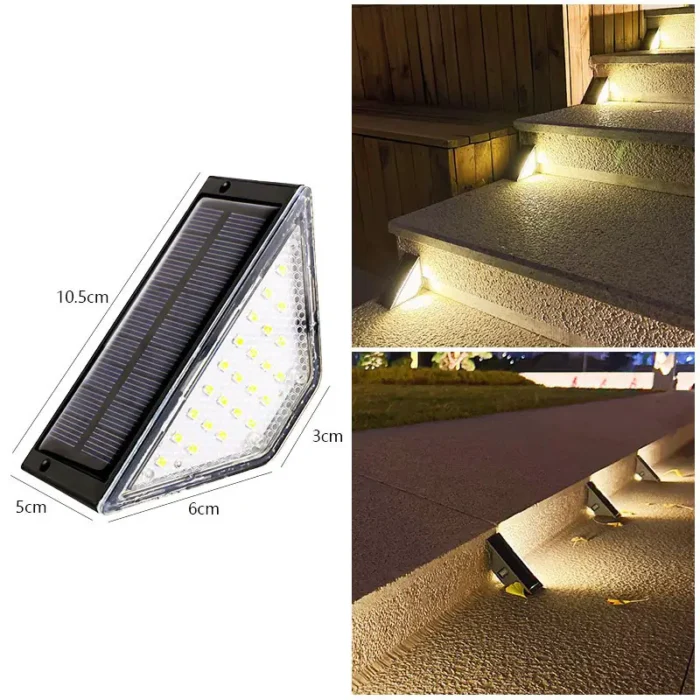 Luces Solares para Escaleras y Deck Exterior LED  - Pack x2 - Imagen 2