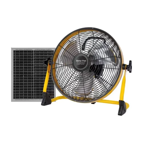 Ventilador Portátil Recargable Híbrido: Solar y 220V