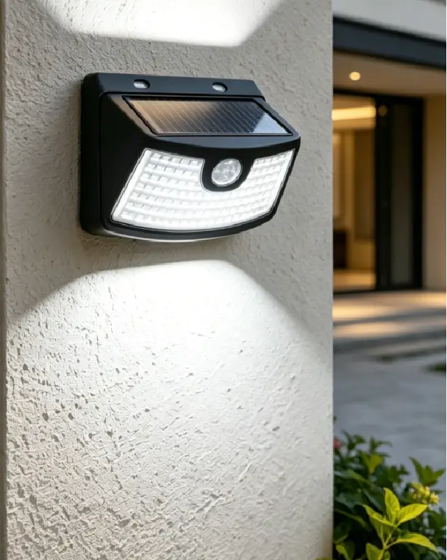 Aplique Solar de Pared 350 Lúmenes