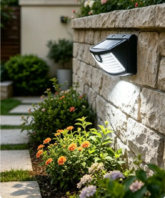 Aplique Solar de Pared 350 Lúmenes