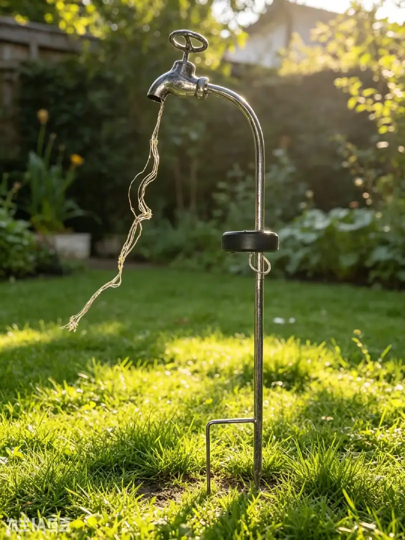 Estaca Solar Diseño Canilla Decorativa con 24 LEDs - Imagen 2