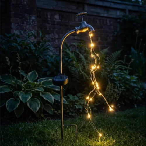 Estaca Solar Diseño Canilla Decorativa 24 LEDs | Nexum